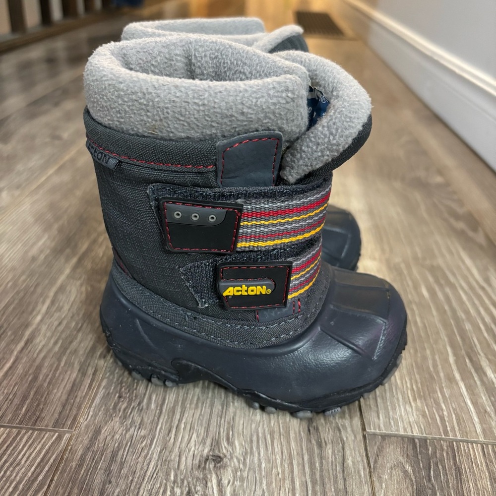 Baby winter Acton Snow Boots - Dark Gray size 4 winter outdoor warm lulluby